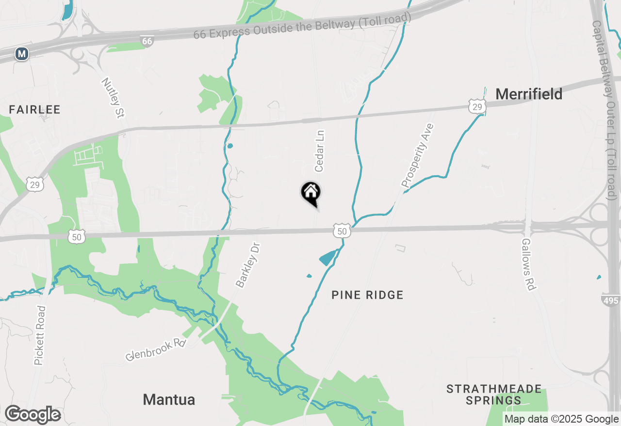 Map of 3042 Cedar Lane, Fairfax, VA 22031