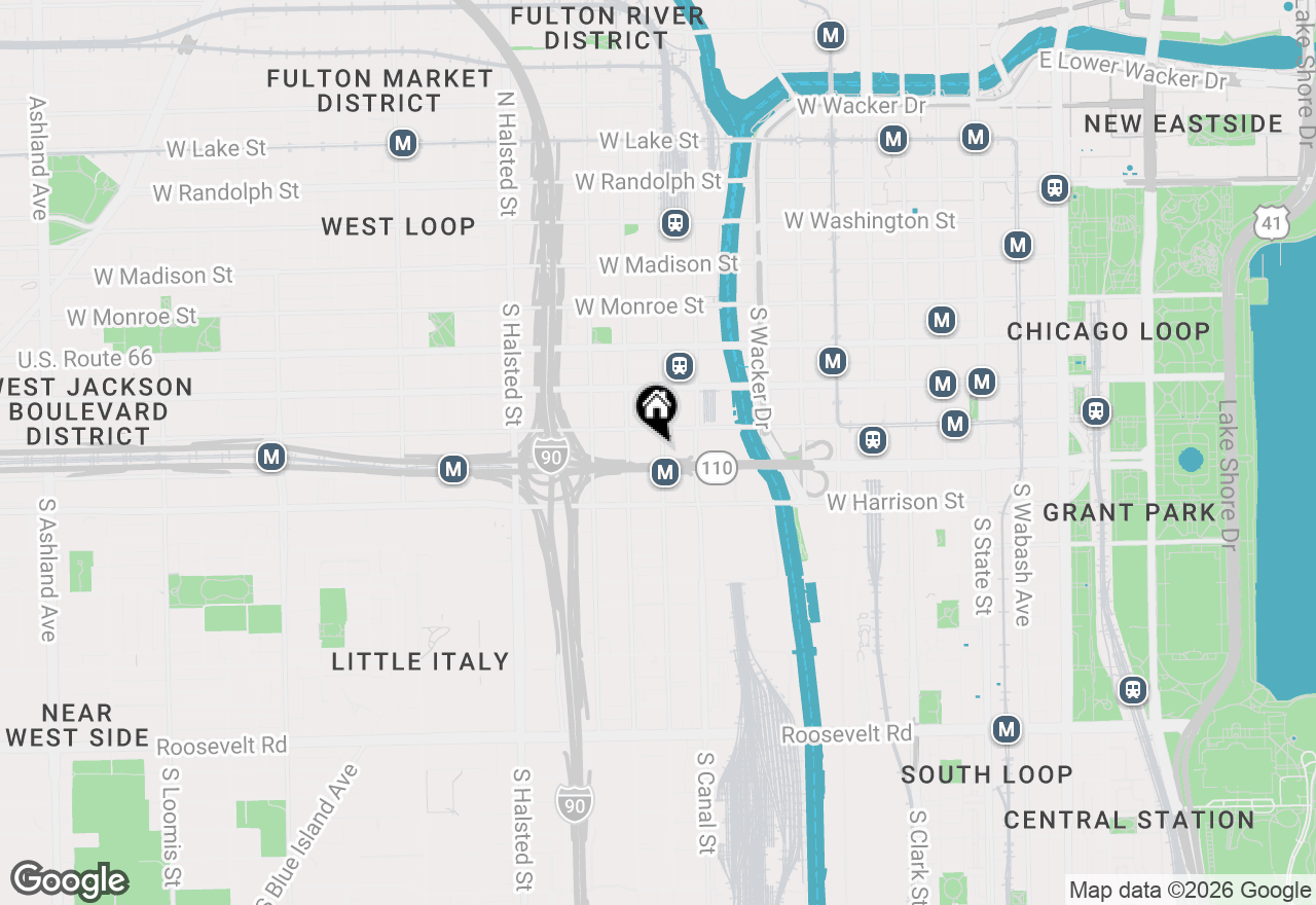 Map of 420 S Clinton Street #302, Chicago, IL 60607