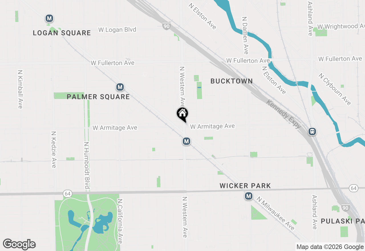 Map of 2406 W Armitage Avenue #405, Chicago, IL 60647