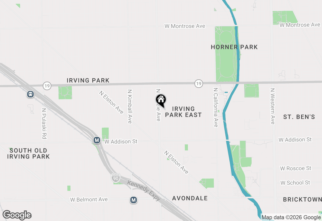 Map of 3801 N Kedzie Avenue #3S, Chicago, IL 60618