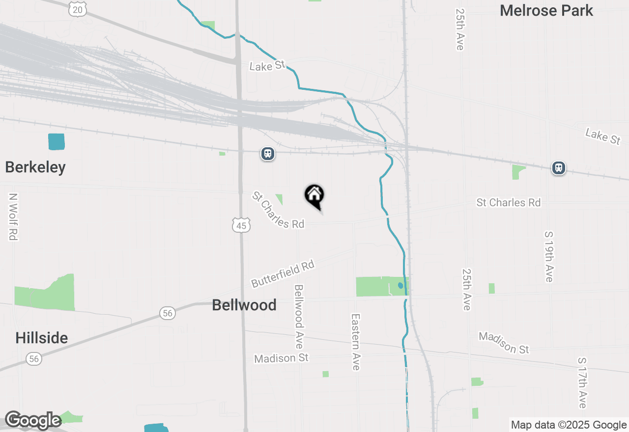 Map of 301 Bohland Avenue, Bellwood, IL 60104