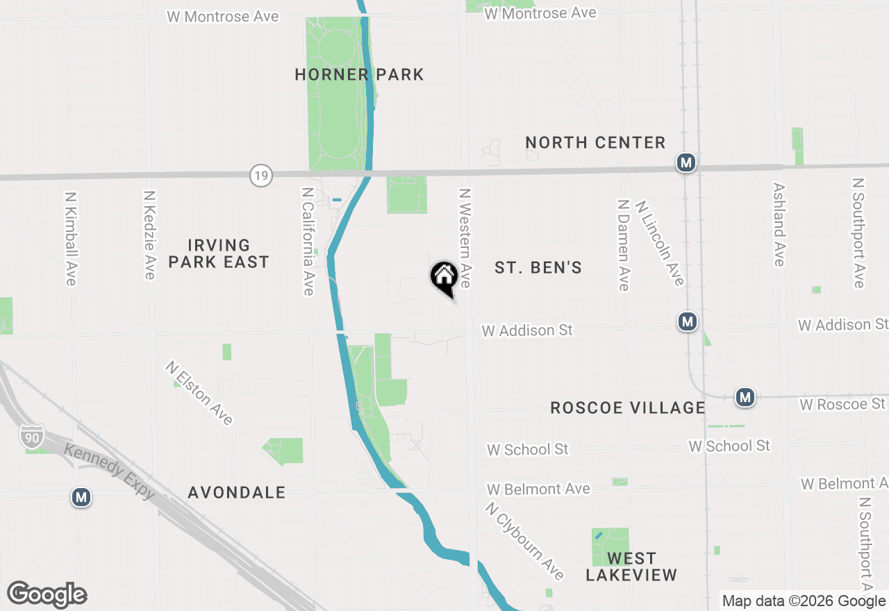 Map of 3640 N Artesian Avenue, Chicago, IL 60618