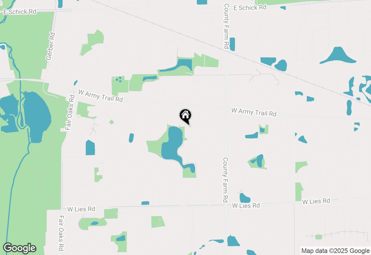 Map of 1288 Lake Shore Drive, Carol Stream, IL 60188