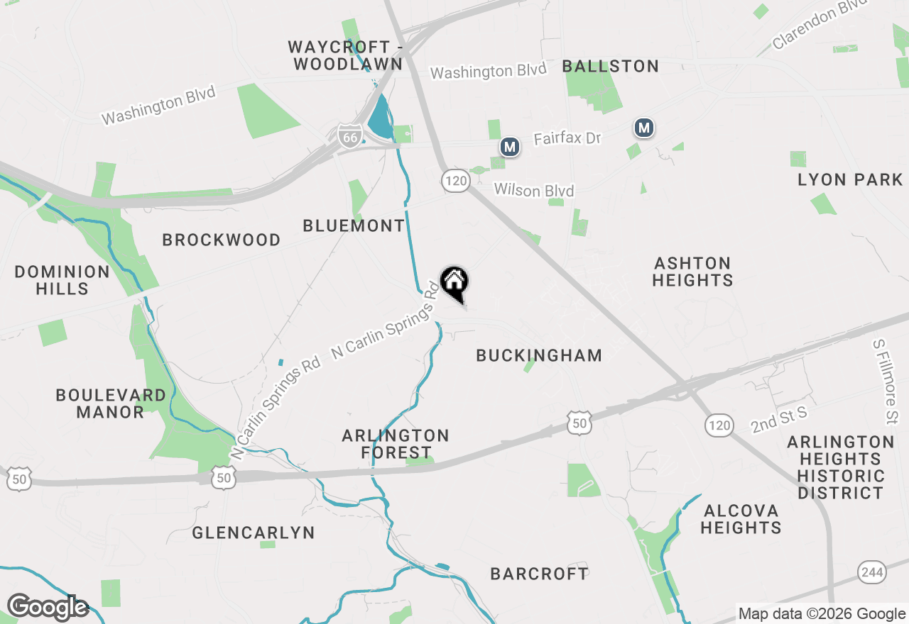 Map of 4600 4th Road N, Arlington, VA 22203