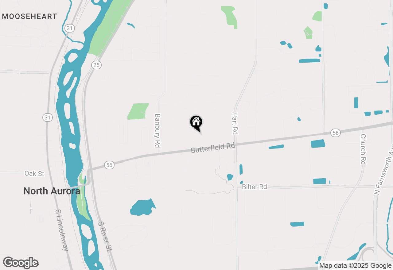 Map of 606 Holly Court, North Aurora, IL 60542