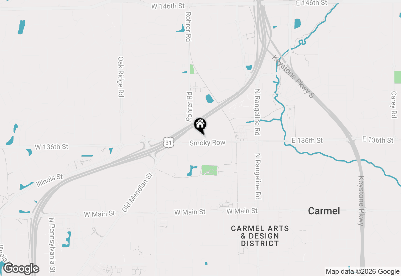 Map of 445 Mariposa Trail, Carmel, IN 46032