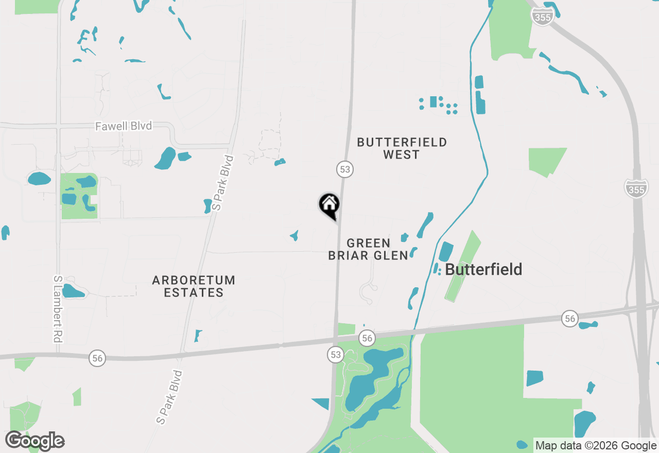 Map of 2S351 Chaucer Court, Glen Ellyn, IL 60137