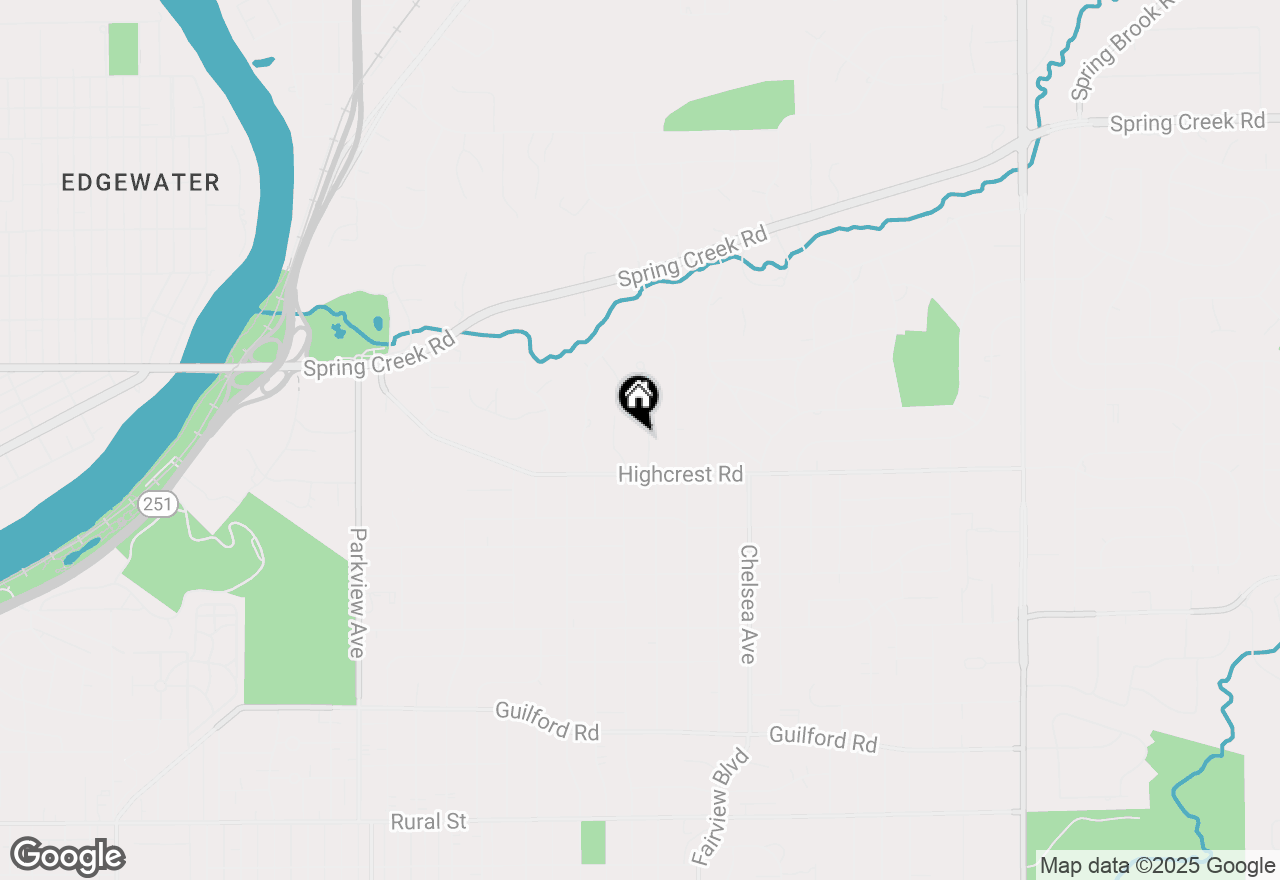 Map of 1720 Stratford Lane, Rockford, IL 61107