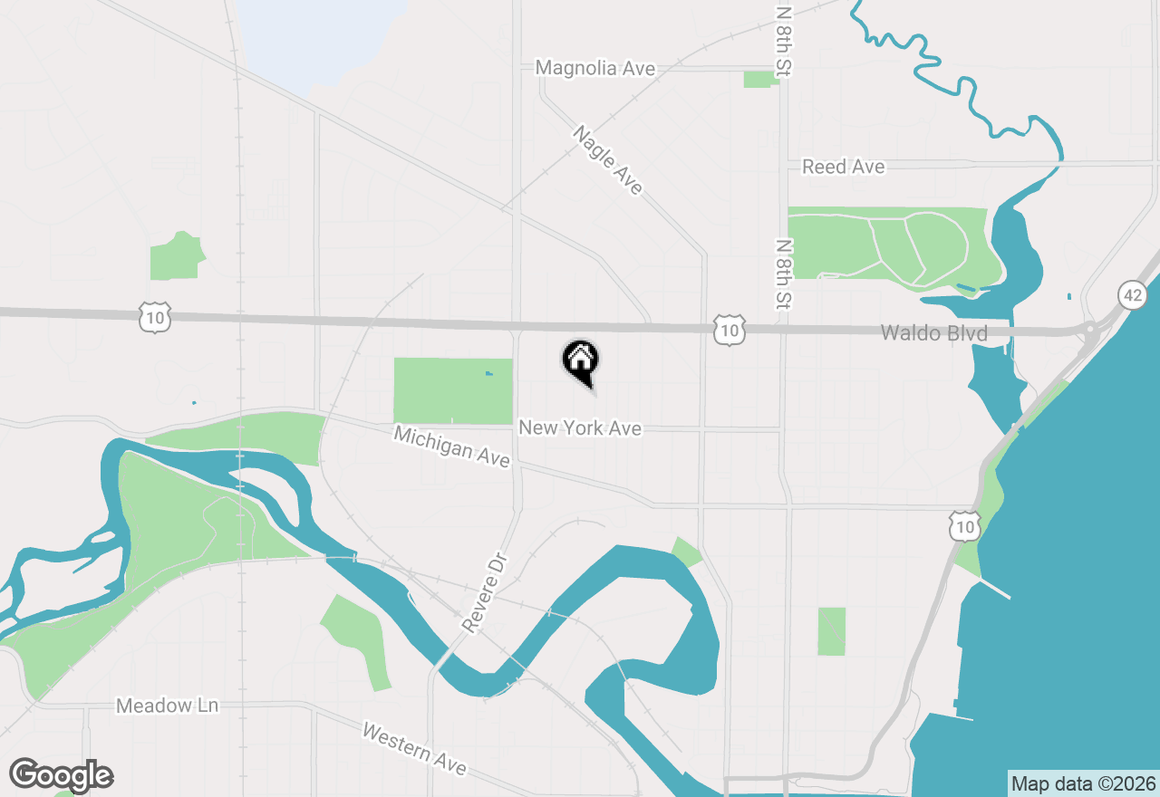 Map of 925 N 16th St, Manitowoc, WI 54220