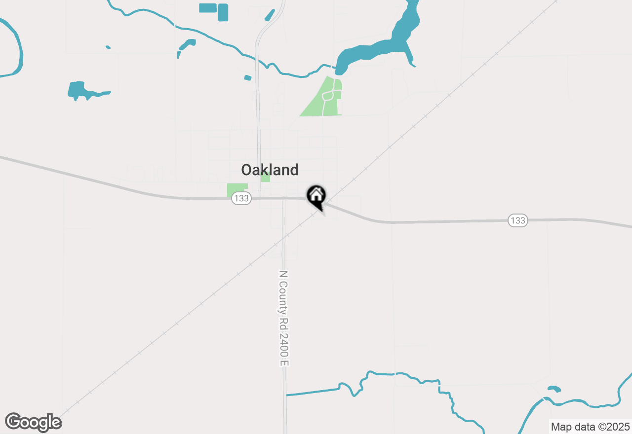 Map of 215 Silver Street, Oakland, IL 61943