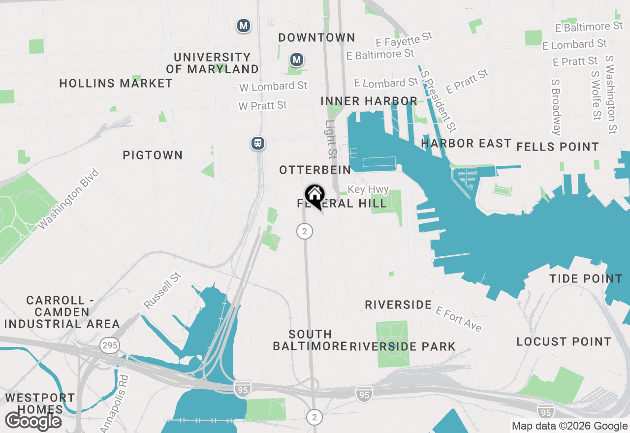 Map of 1 W Henrietta Street #APT D, Baltimore, MD 21230
