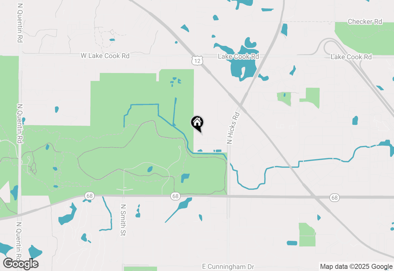 Map of 218 E Forest Knoll Drive, Palatine, IL 60074