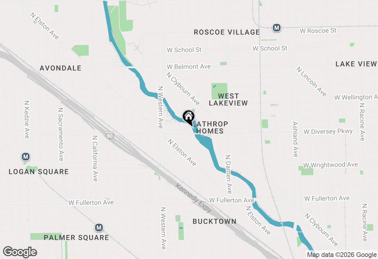 Map of (Address confidential), Chicago, Illinois 60647