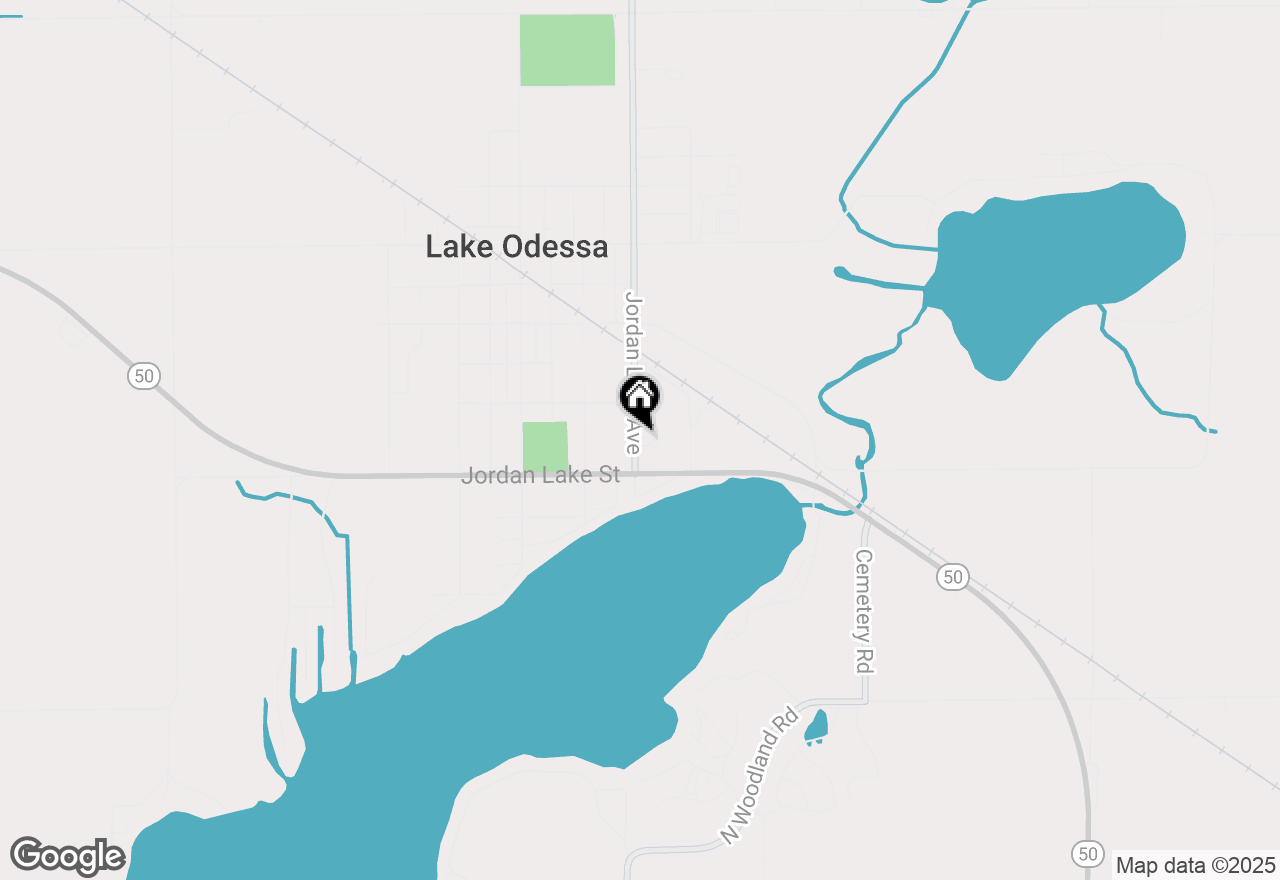 Map of 752 Jordan Lake Avenue, Lake Odessa, MI 48849
