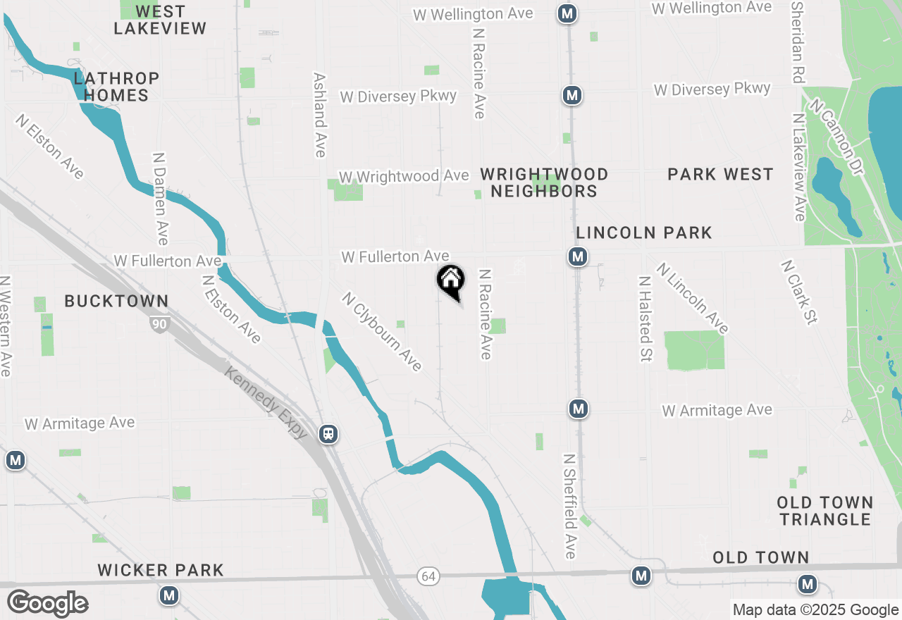 Map of 2235 N Lakewood Avenue #FN, Chicago, IL 60614