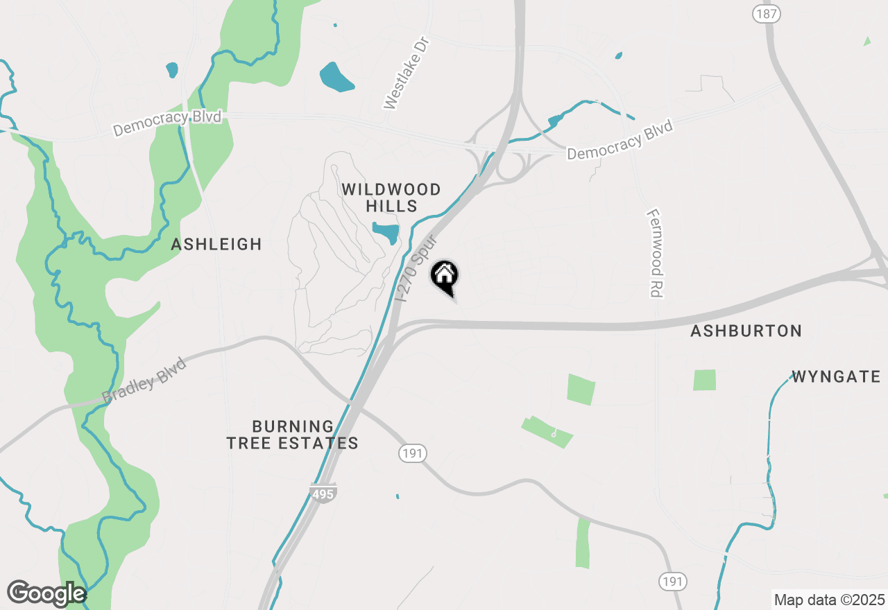 Map of 7203 Barnett Road, Bethesda, MD 20817