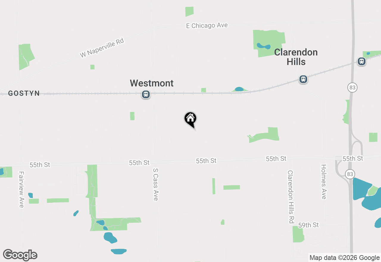 Map of 207 S Wilmette Avenue, Westmont, IL 60559
