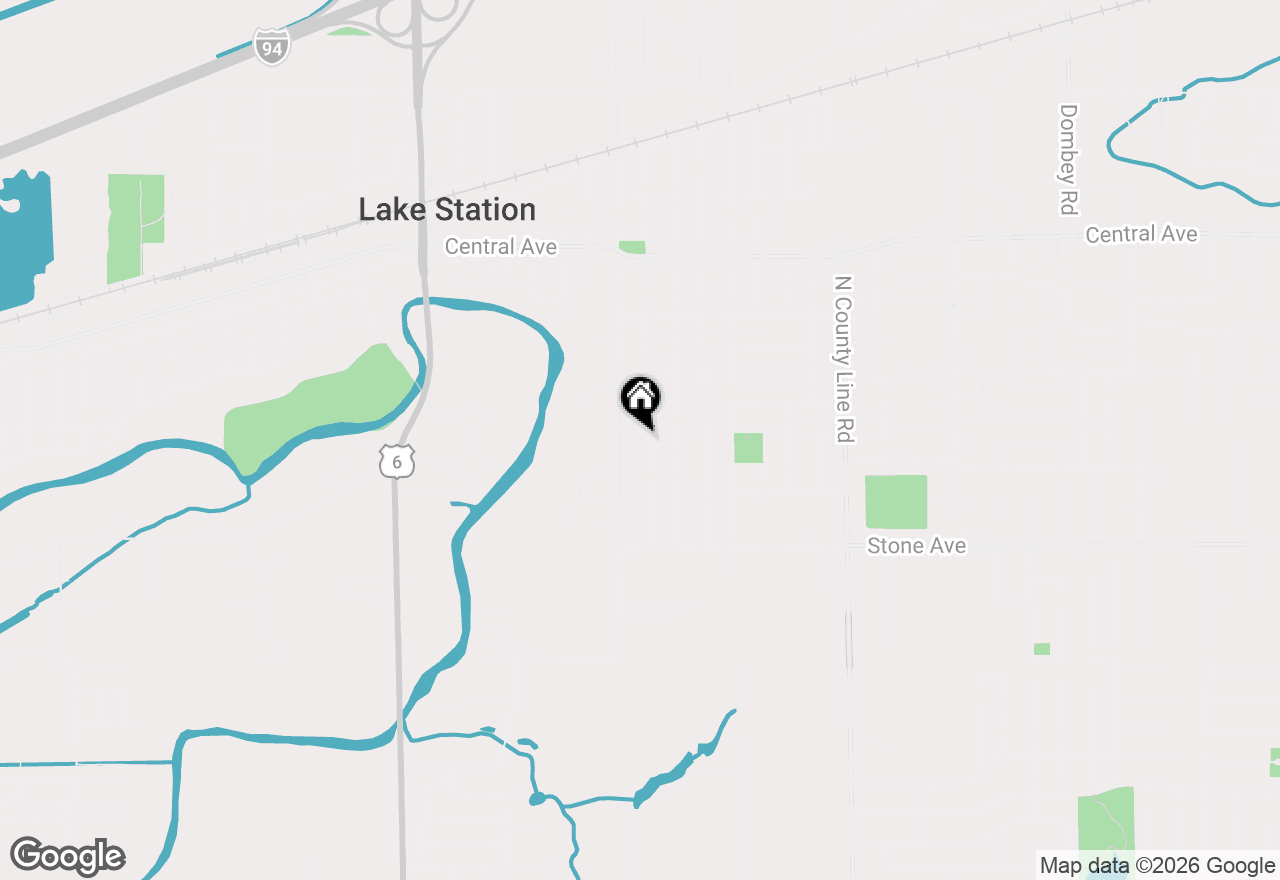 Map of 2716 Vanderburg Street, Lake Station, IN 46405