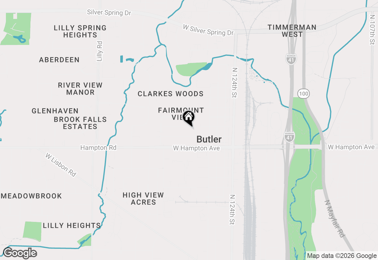 Map of 12907 W Cameron Ave, Butler, WI 53007
