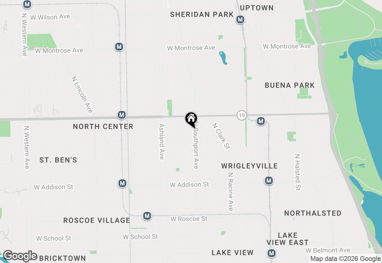 Map of 1410 W Byron Street, Chicago, IL 60613