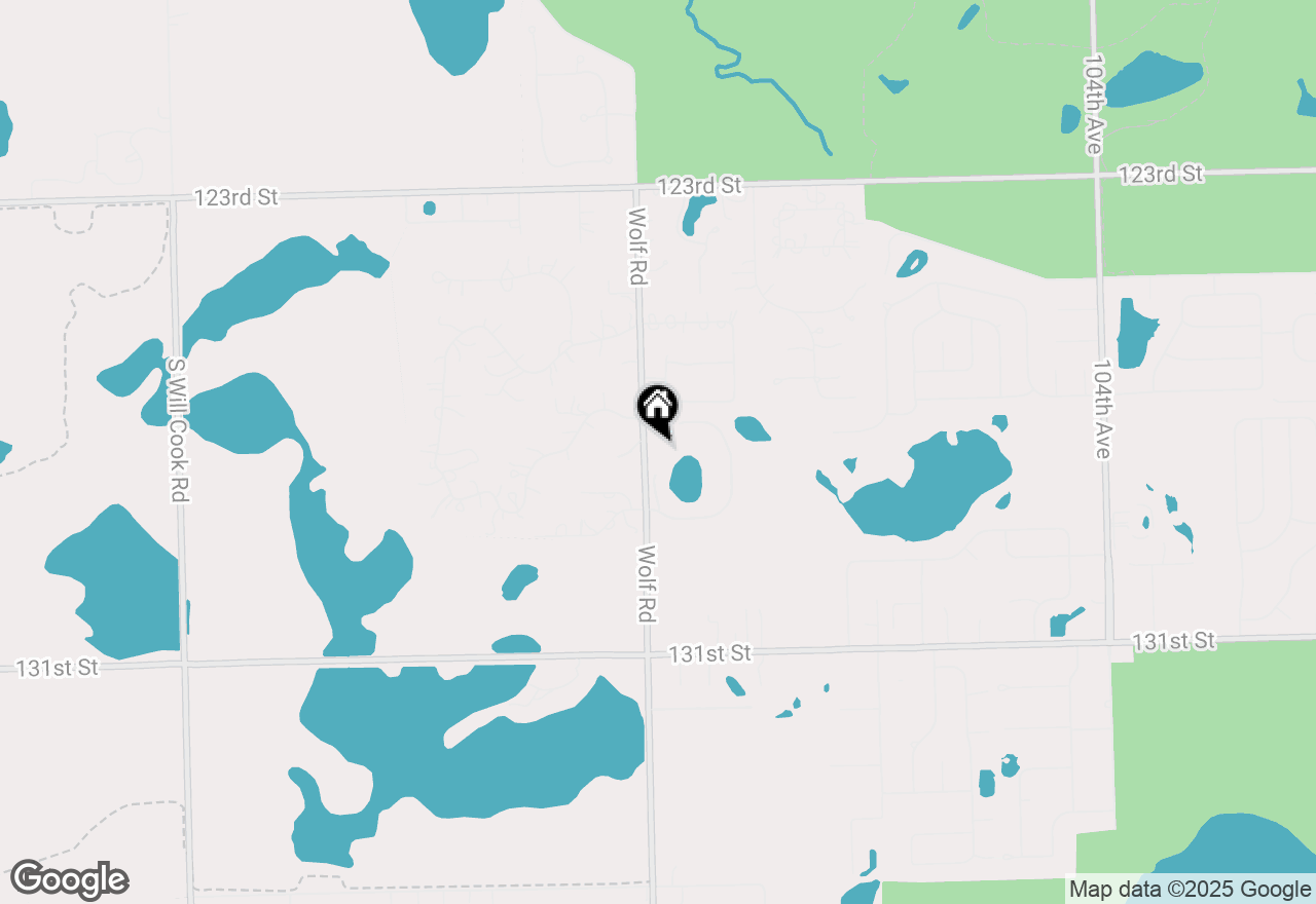Map of 12705 S Wolf Road, Palos Park, IL 60464