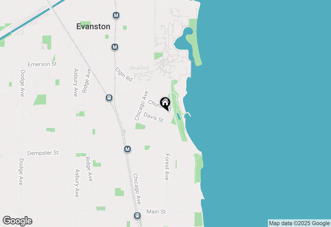 Map of 1625 Judson Avenue, Evanston, IL 60201