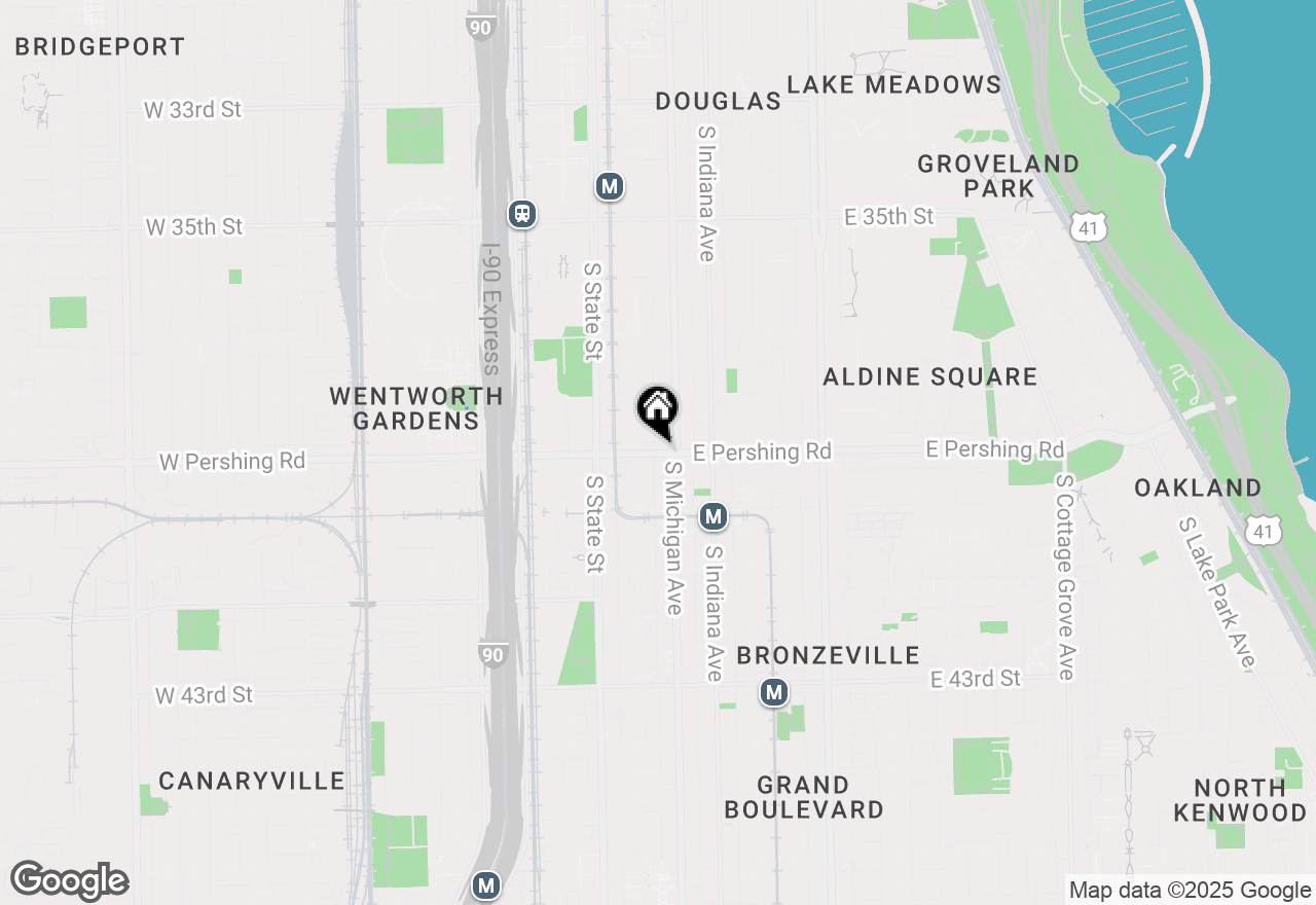 Map of 74 E Pershing Road #1, Chicago, IL 60653