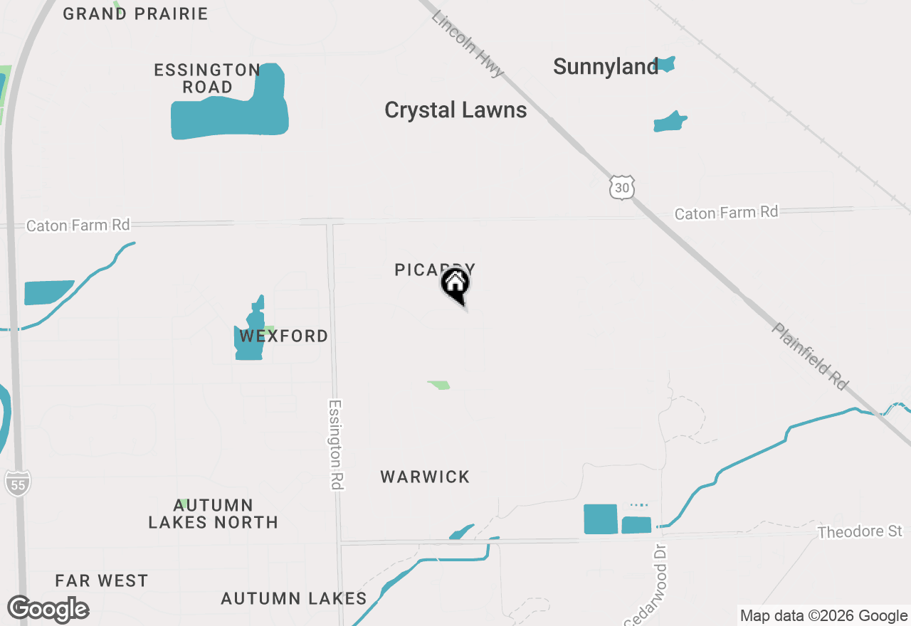 Map of 2828 Savana Drive, Joliet, IL 60435
