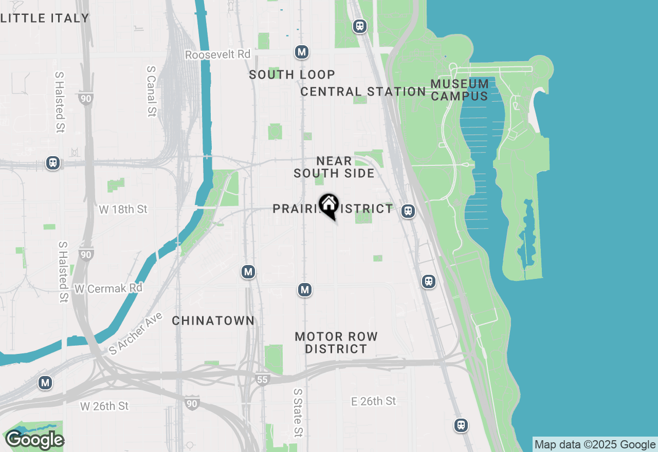 Map of 1844 S Michigan Avenue #205, Chicago, IL 60616