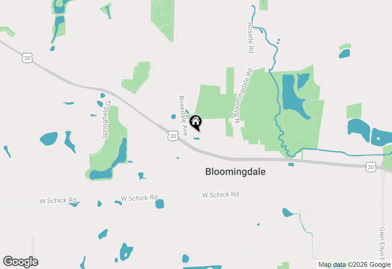 Map of 109 Rose Drive, Bloomingdale, IL 60108