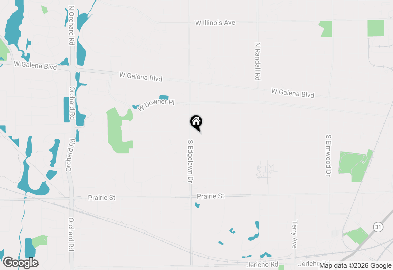 Map of 157 S Rosedale Avenue, Aurora, IL 60506