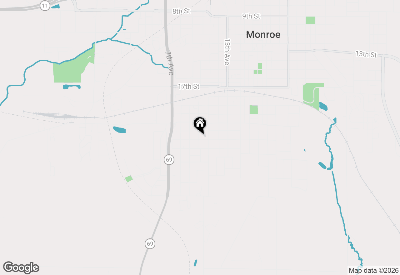 Map of 2230 10th Avenue, Monroe, WI 53566