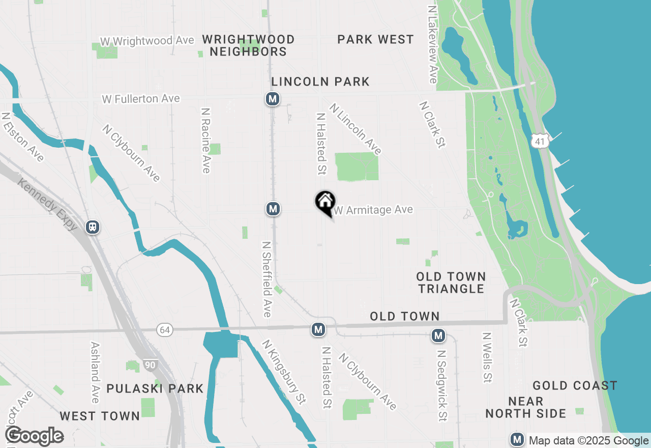 Map of 1949 N Halsted Street #3, Chicago, IL 60614