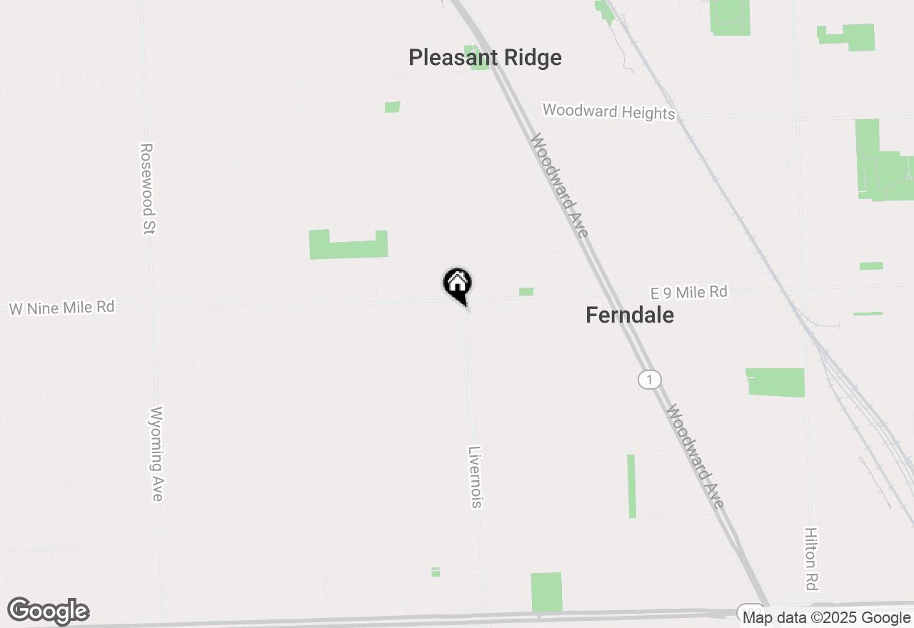 Map of 1711 Livernois Street #7, Ferndale, MI 48220