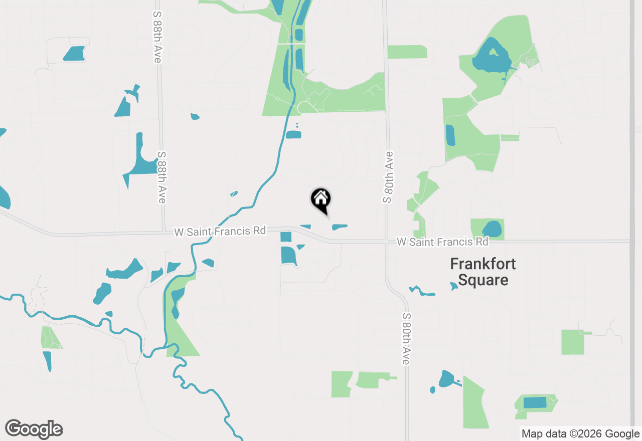 Map of 8227 W Orchard Drive, Frankfort, IL 60423