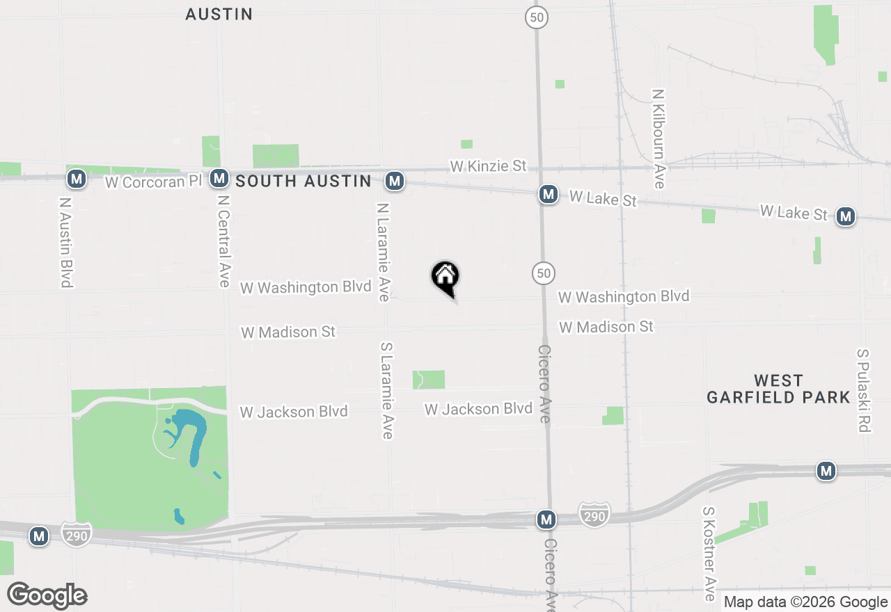 Map of 5029 W Washington Boulevard #1E, Chicago, IL 60644