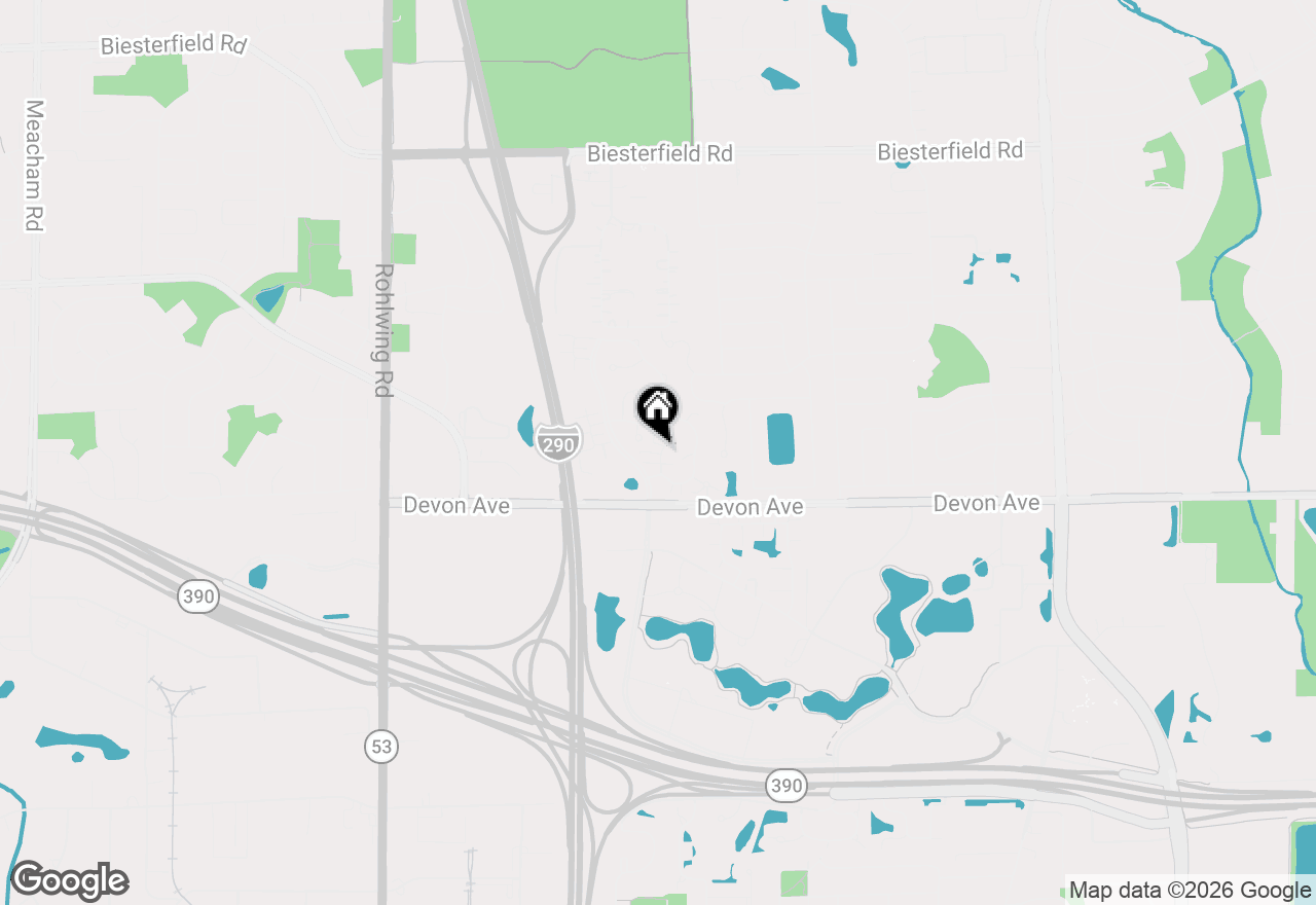 Map of 725 Deep Wood Court, Elk Grove Village, IL 60007