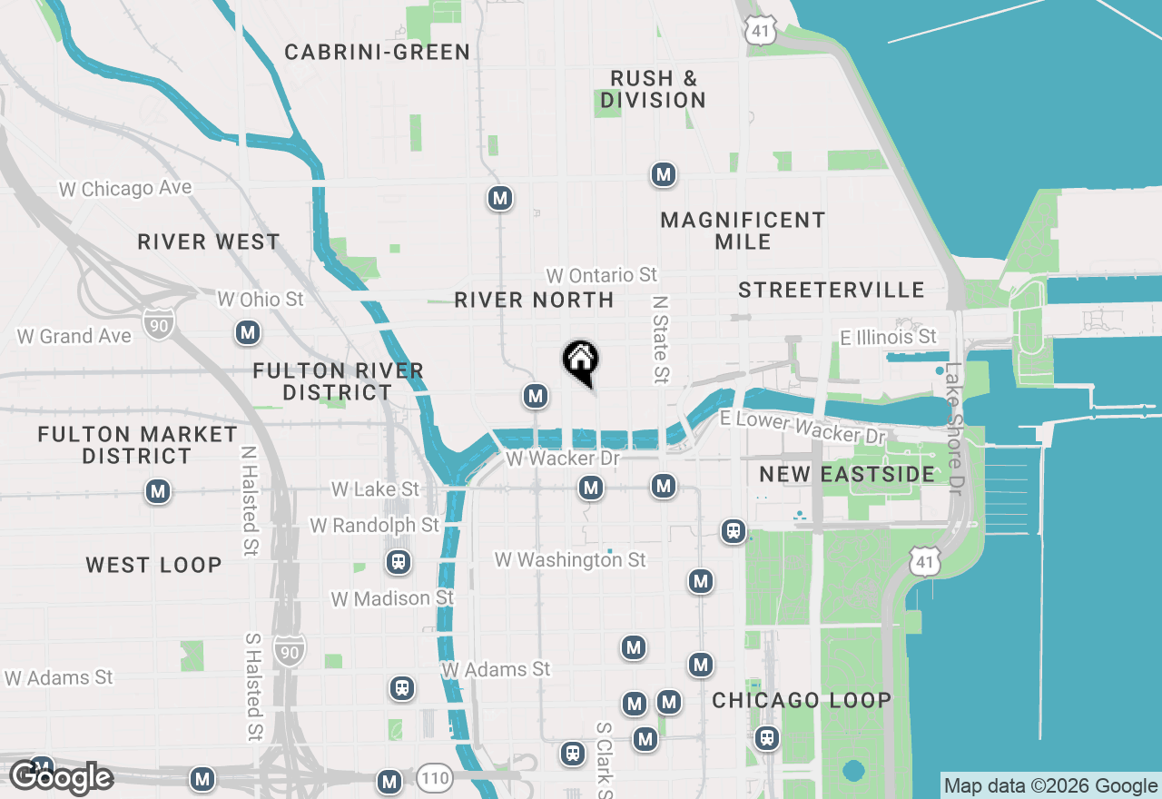 Map of 345 N Lasalle Street #901, Chicago, IL 60654