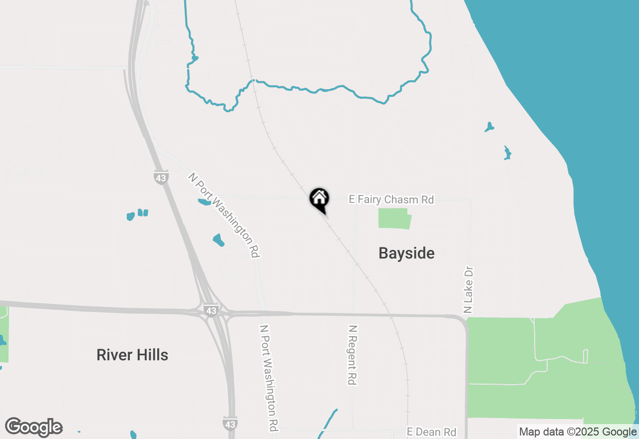 Map of 9100 N Santa Monica Blvd, Bayside, WI 53217