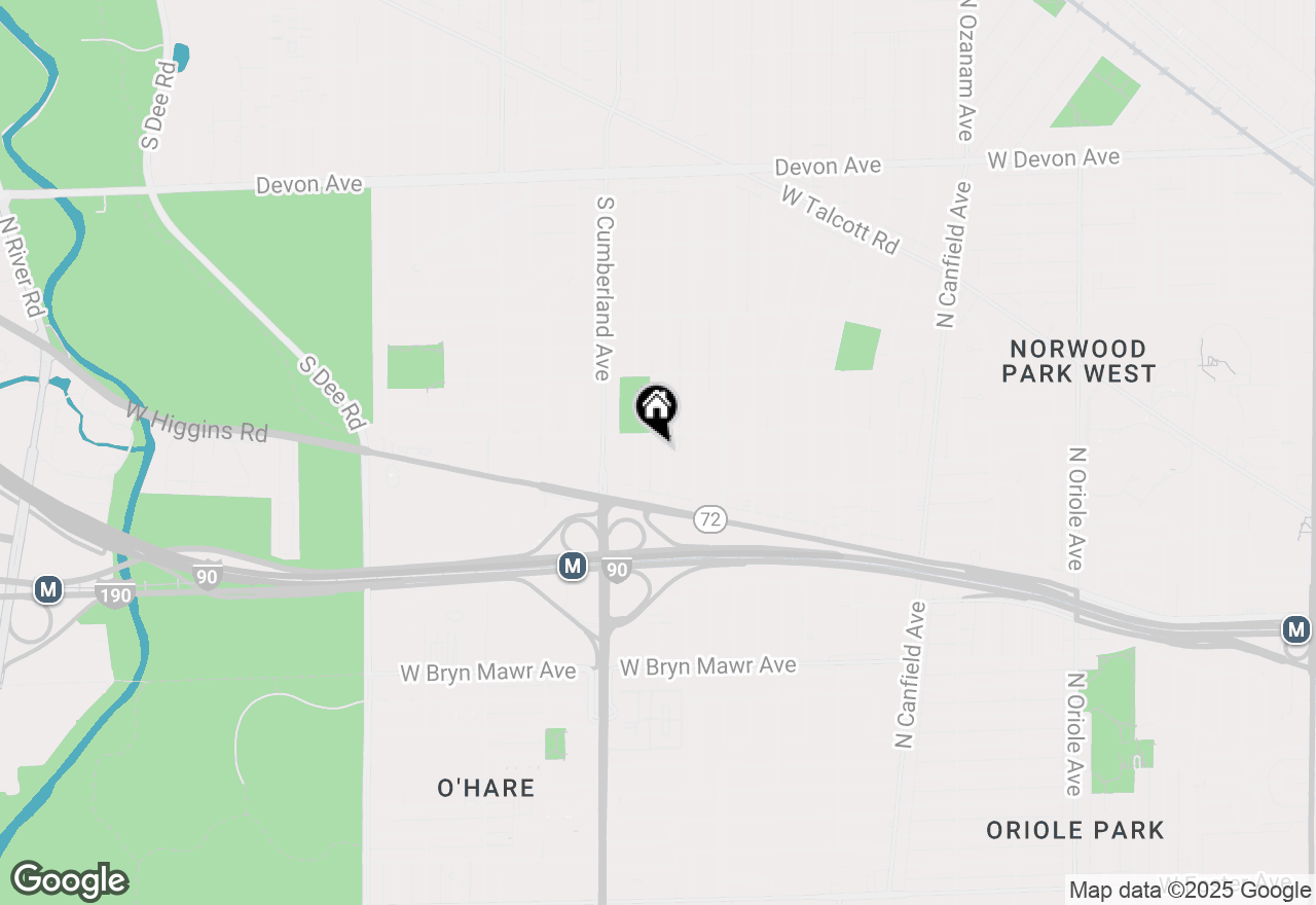 Map of 1812 S Fairview Avenue, Park Ridge, IL 60068