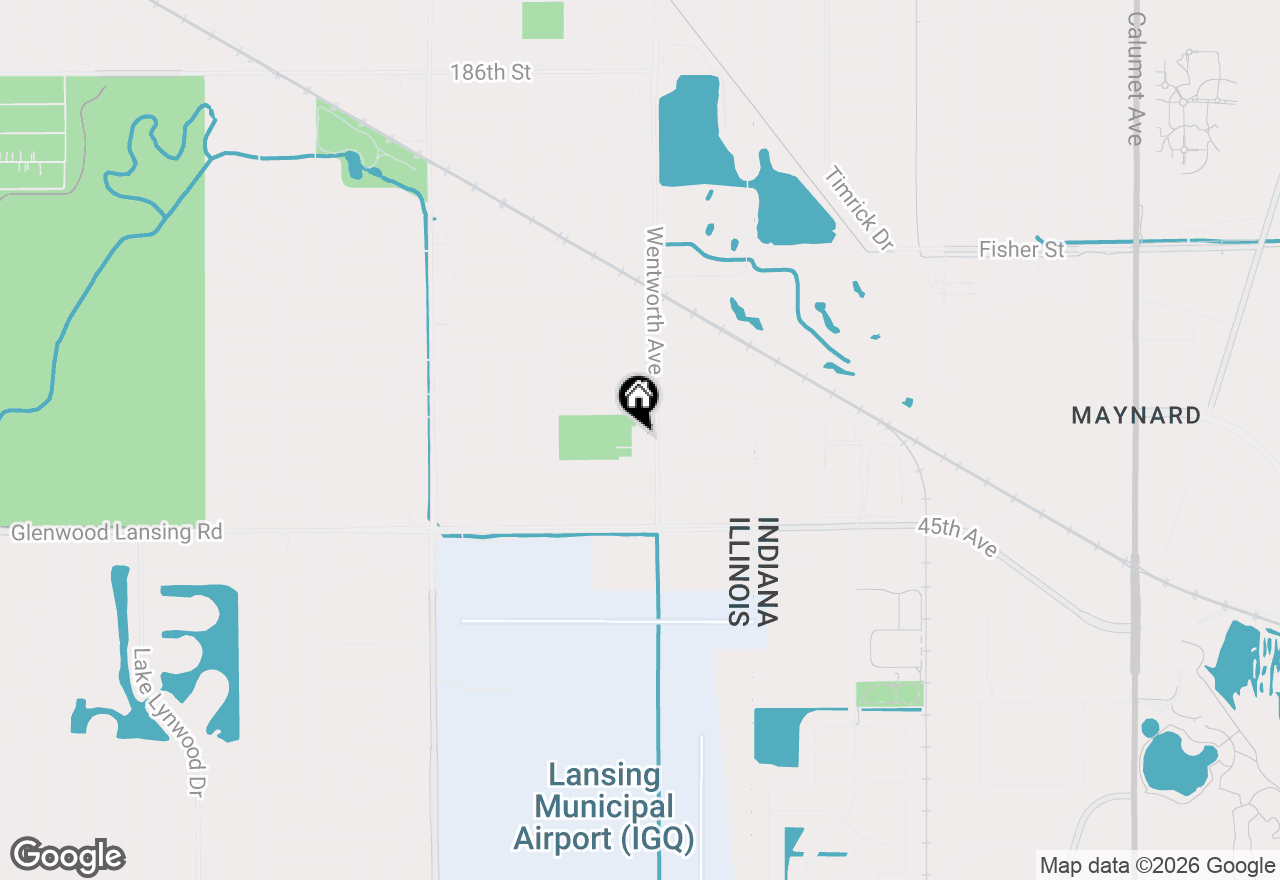 Map of 19243 Bernadine Street, Lansing, IL 60438