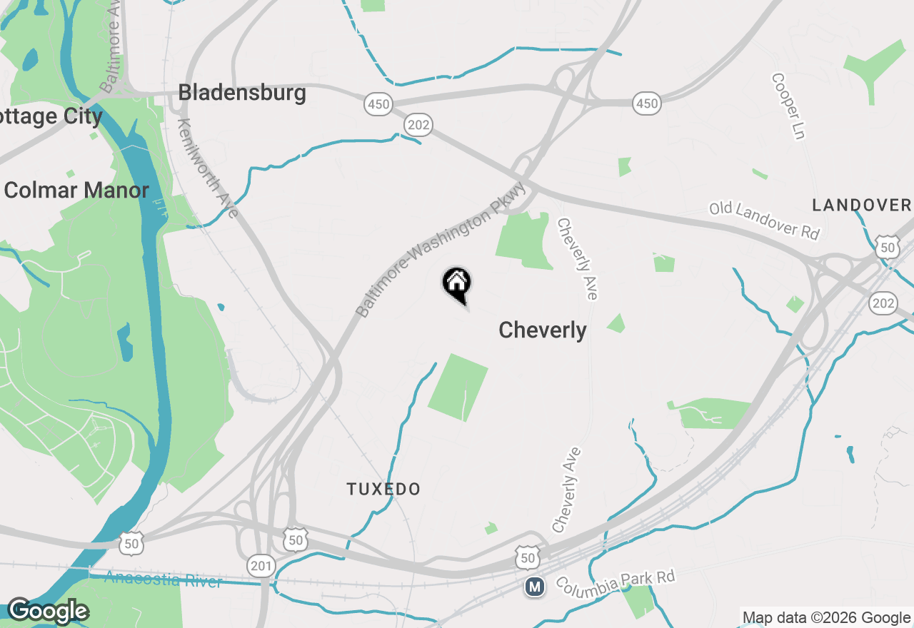 Map of 5602 Hawthorne Street, Cheverly, MD 20785