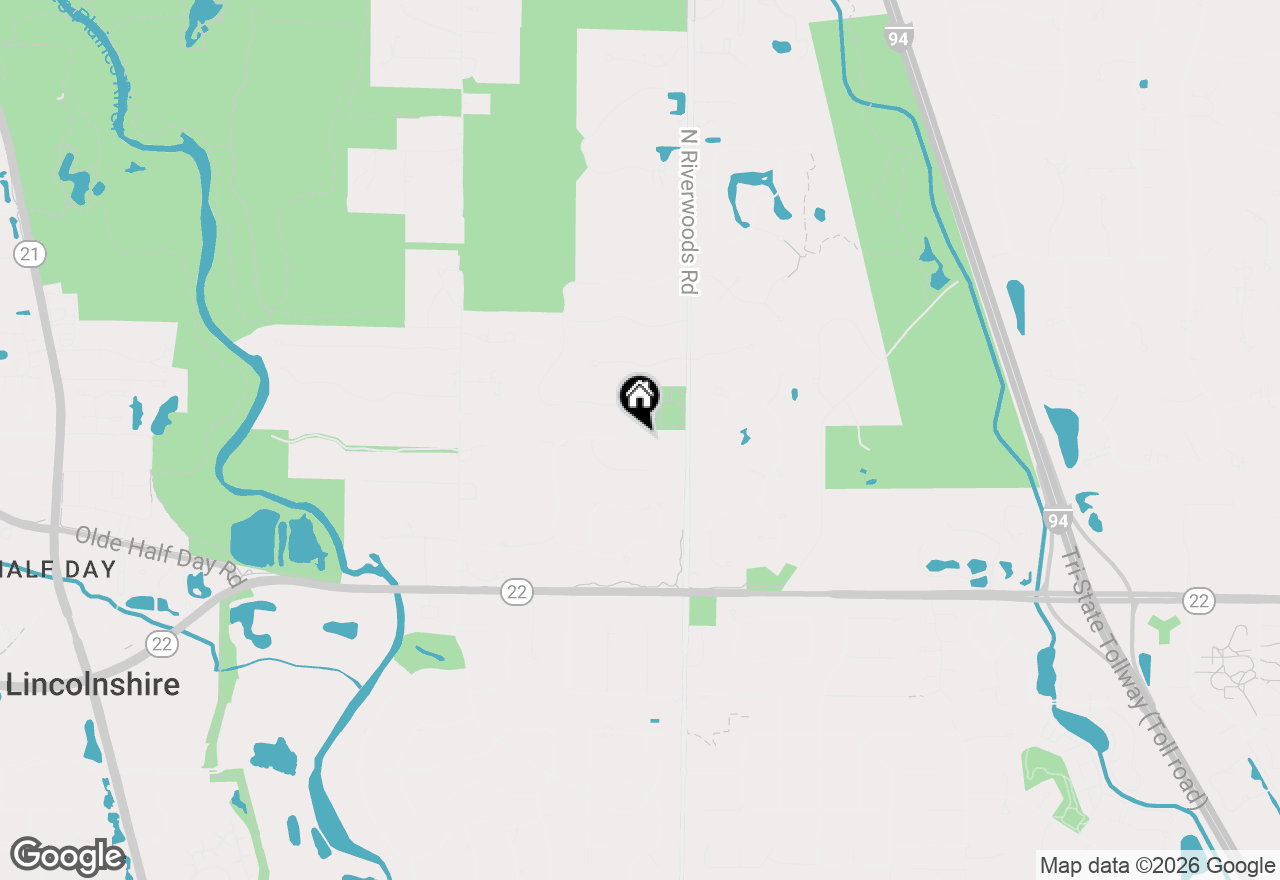 Map of 304 Surrey Lane, Lincolnshire, IL 60045