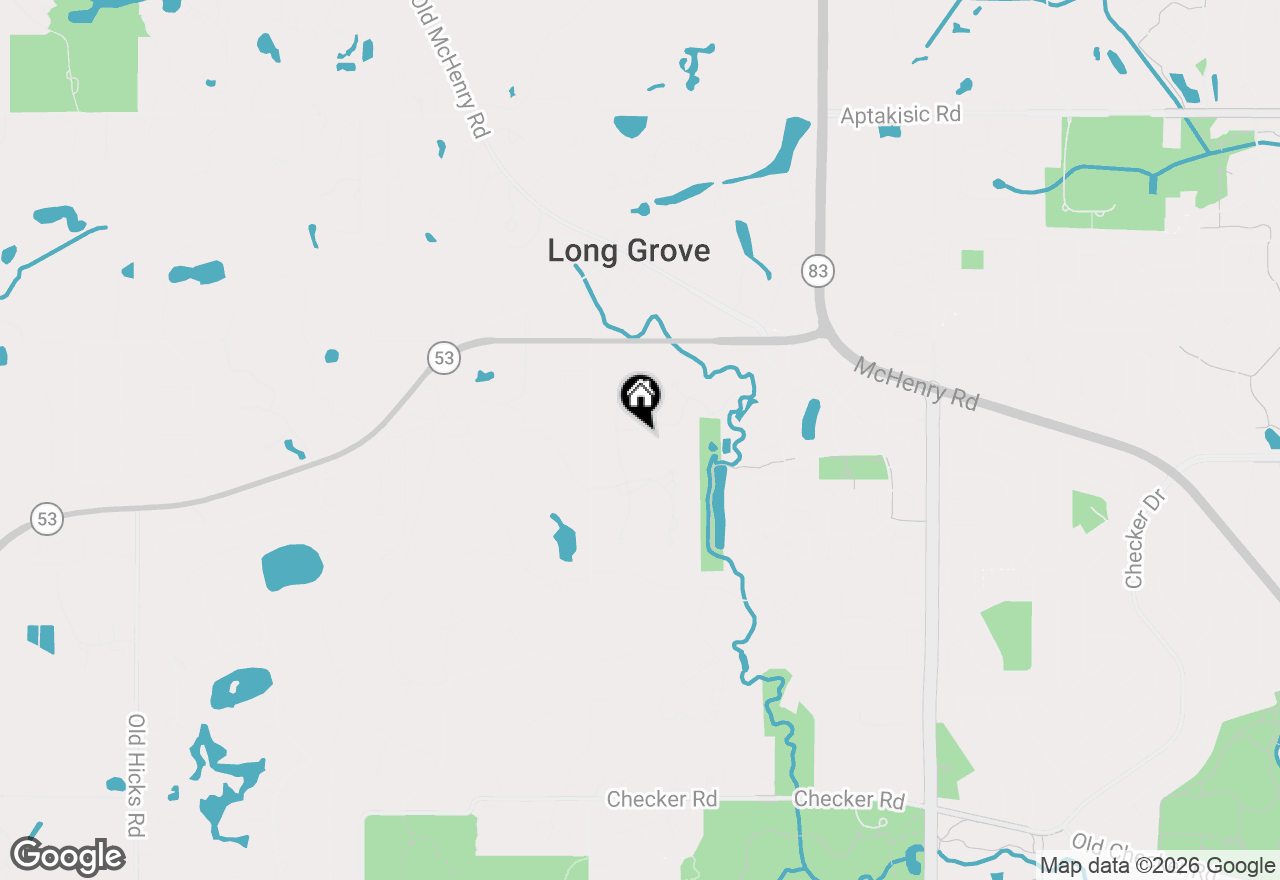Map of 1362 Gettysburg Road, Long Grove, IL 60047