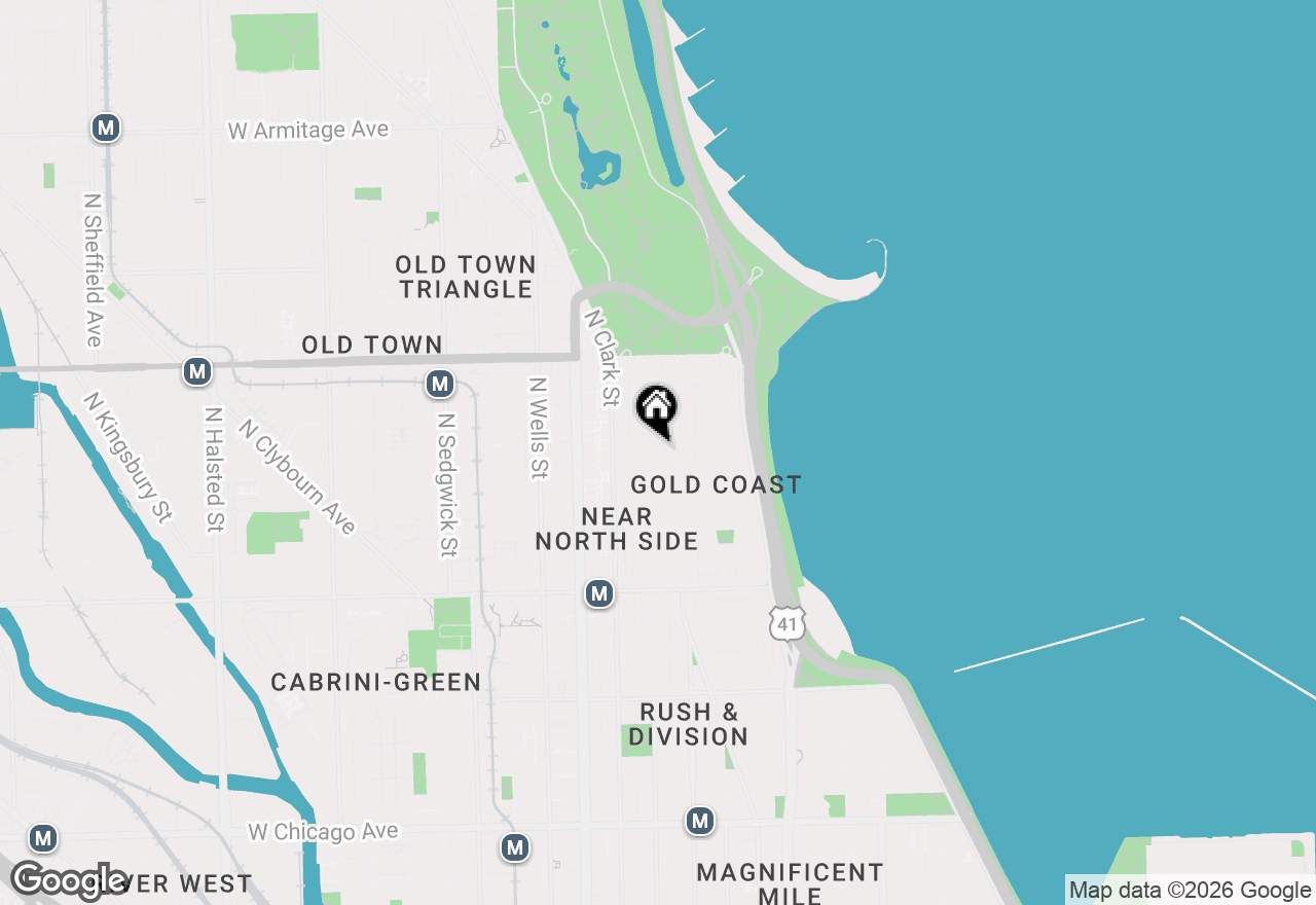 Map of 1415 N Dearborn Street #22A, Chicago, IL 60610