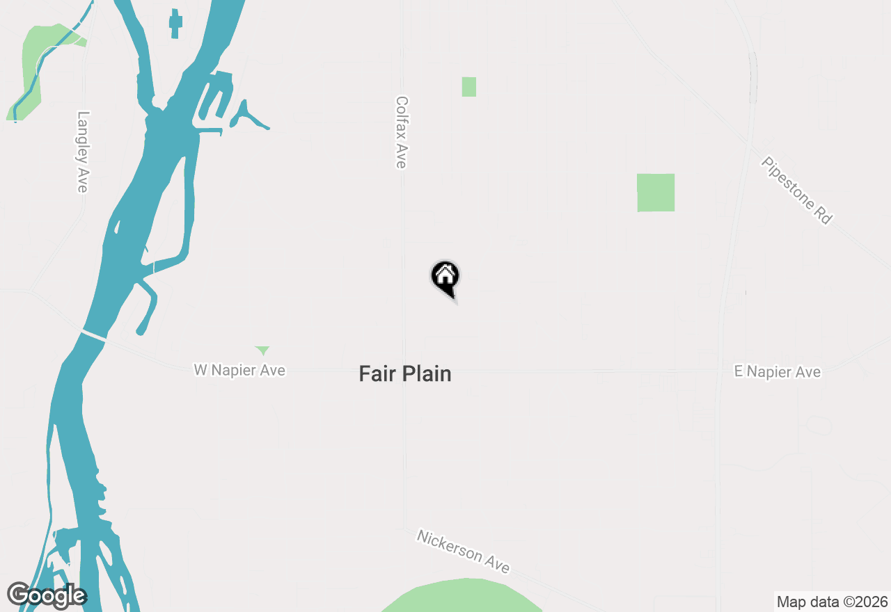 Map of 216 Hampton Road, Benton Harbor, MI 49022