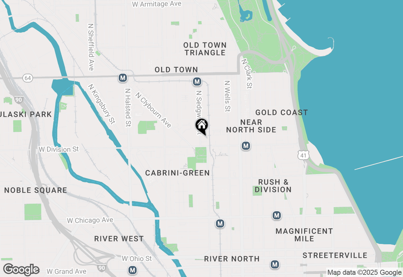 Map of (Address confidential), Chicago, Illinois 60610