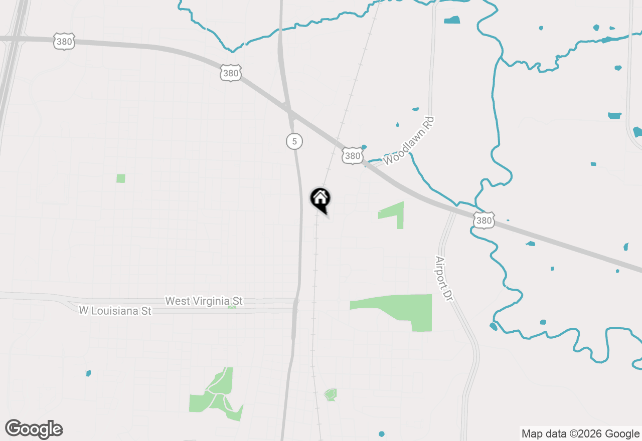 Map of 203 Broad Street, Mckinney, TX 75069