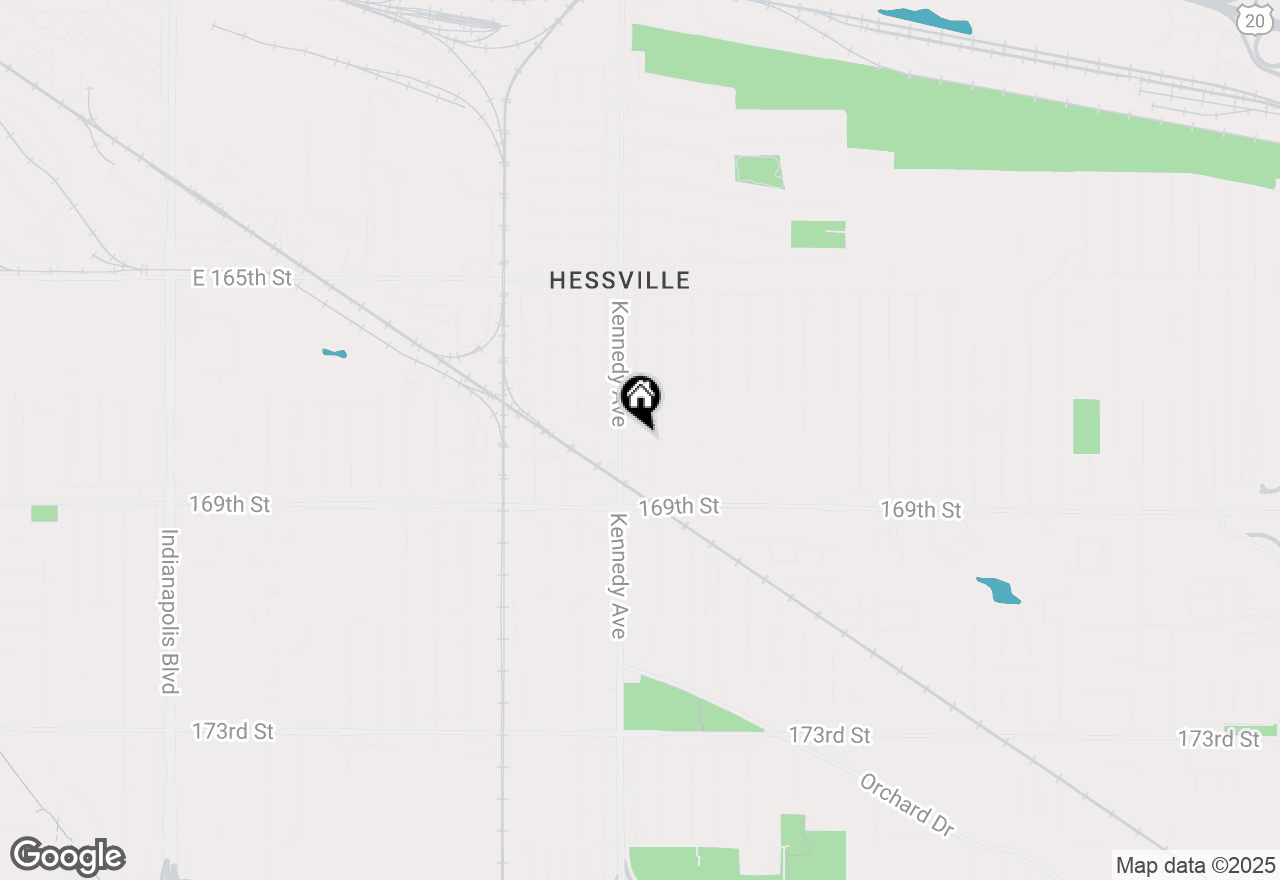 Map of 2816 Martha Street, Hammond, IN 46323