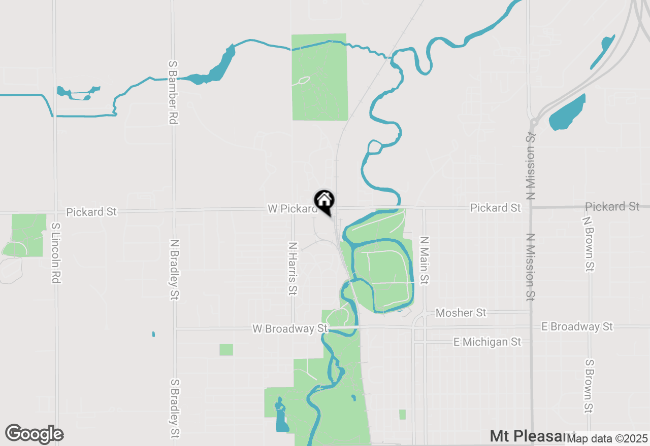 Map of 711 W Pickard Street, Mt Pleasant, MI 48858